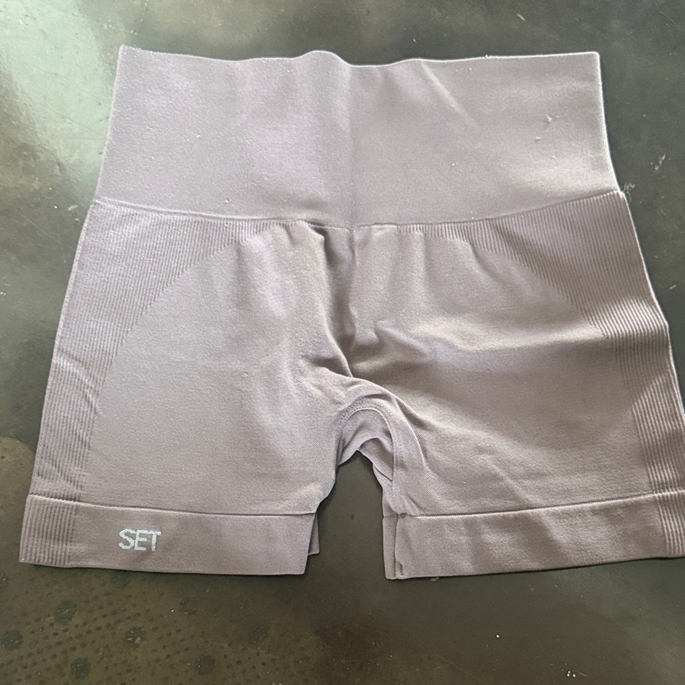 SET Active Women's Purple Athletic Shorts